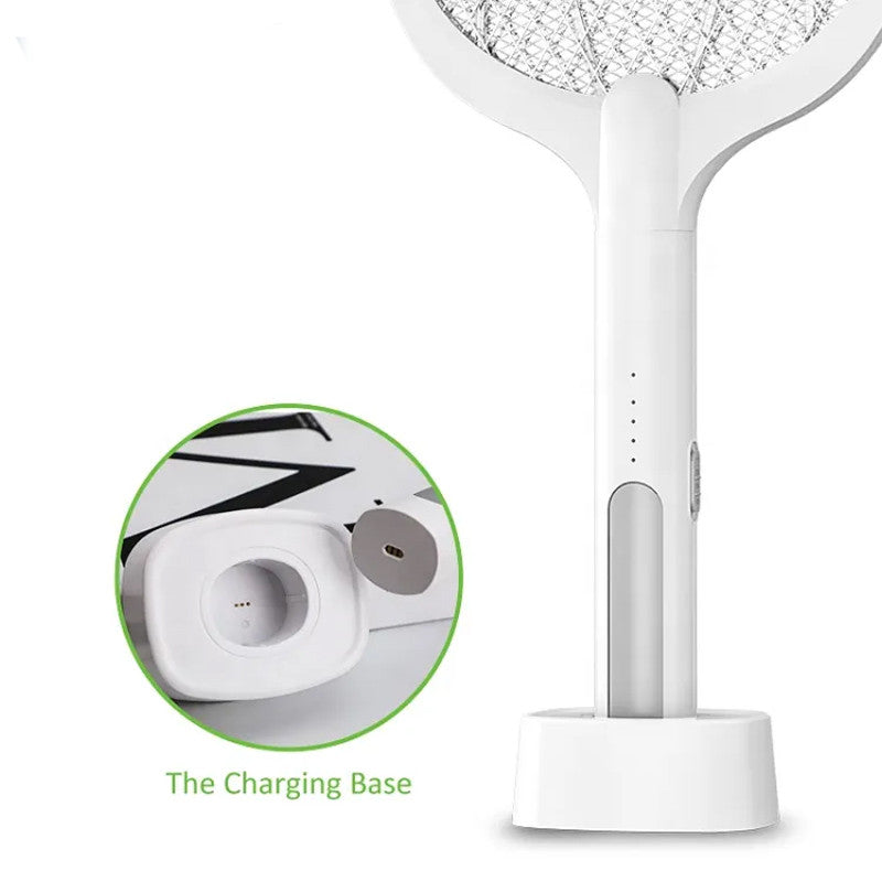 2 In 1 Electric Racket Mosquito Killer With UV Light LED Lamp