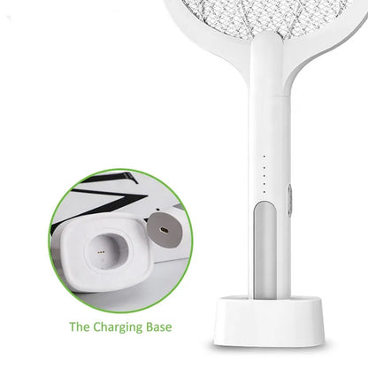 2 In 1 Electric Racket Mosquito Killer With UV Light LED Lamp